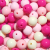 New Solid Color Glossy Acrylic 14mm Color Matching round Beads Diy Bracelet Necklace Bracelet Scattered Beads Ornament Accessories