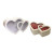 Doppel Herz Window Flower Box Heart-Shaped Set Two Flower Gift Box Hand Gift Box Flower Box Birthday Gift Box