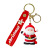 Cute Cartoon Key Button Christmas Snowman Key Chain Automobile Hanging Ornament Schoolbag Hanging Ornaments Small Gift Wholesale