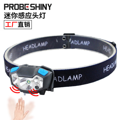 Cross-Border New Arrival USB Charging Waterproof Induction Headlamp Outdoor Fishing Lamp LED Headlamp Head-Mounted Major Headlamp