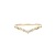 Japanese Style All-Matching Twin Exquisite Small Ring Women's 22 Summer Nojess New 925 Sterling Silver V-Shaped Long Zircon Ring