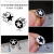 Cross-Border Non-Allergic Titanium Steel Barbell Men's Magnet Ear Studs Fashion Dumbbell Earrings Black Street Earrings