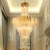 Post-Modern Light Luxury Crystal Chandelier Villa Duplex Building Hotel Lobby Engineering Villa 2022 New Lamps