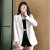 Black Suit Jacket for Women Autumn and Winter New Korean Style Loose Fashion Single-Breasted Khaki White Suit