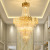 Post-Modern Light Luxury Crystal Chandelier Villa Duplex Building Hotel Lobby Engineering Villa 2022 New Lamps