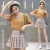 Pleated Skirt Korean Style New Preppy Style High Waist Skirt Plaid Slim Fit Pleated Skirt Tennis Skirt Spring Summer Dress