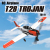 VOLANTEXRC T-28 Trojan 400mm 4CH RC Airplane RC Warbird Airplane With Xpilot Stabilizer - One-Key Aerobatic RTF 761-9