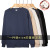 Autumn New Heavy Men's Women's Sweater Long Sleeve Loose-Fitting Casual round-Neck Pullover Drop Shoulder Sweater Men's Solid Color Cotton