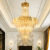 Post-Modern Light Luxury Crystal Chandelier Villa Duplex Building Hotel Lobby Engineering Villa 2022 New Lamps
