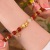 Recommended [Meng Die] Natural Red Agate Bow Bracelet Female Summer Couple Jewelry Chinese Valentine's Day Gift for Girlfriend