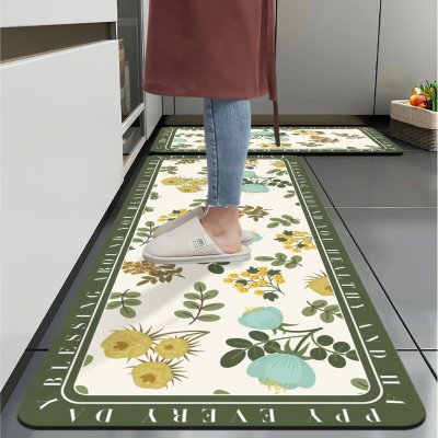 Diatom Ooze Kitchen Pad Set Kitchen Combination Set Floor Mat Oil-Proof Mat Water Absorbing Blanket Bathroom Mats