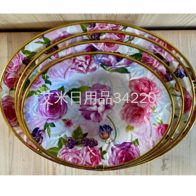 AA-8830 Plate Plate Dish Creative round Steak Plate Home Western Plate Plate Oval Plate