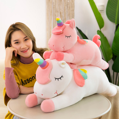 Wholesale God Beast Pony Doll Cross-Border Same Plush Toy Stall Unicorn Large Pillow Doll with Logo