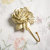 Golden Heart-Shaped Rose Resin Hook Painted Single Hook Home Decorations