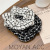 Korean Version of Chanel's Style Large Intestine Hair Ring Black and White Plaid Thick Line Headdress Flower Knitted Head Rope Ponytail Hair Tie Female Hair Accessories