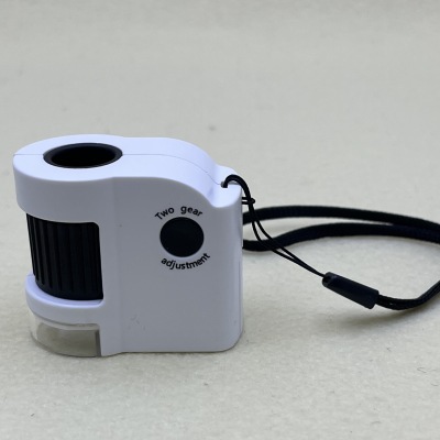 TH-6701-C Portable Microscope Acrylic Lens with UV Lamp 50 Times Magnification Wholesale Magnifying Glass