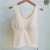Autumn and Winter Underwear Fine Terry Body-Shaping Warm Vest Women's Chest Pad One-Piece Cup Inner Wear Outer Wear Sleeveless Top