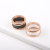 Factory Popular New Black and White Ceramic Titanium Steel Ring Simple Style Luxurious and Personalized Temperament All-Match Accessories