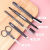 Knife Novice Thrush Gadget Set Female Complete Set for Beginners Eyebrow Pencil Eyebrow Stencil Five-Piece Tool Set