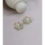 Handmade Four Hetian Ear Clips without Pierced Female Ear Clip Earrings New Fashion Silver Needle Fresh Earrings Ear Stud Earring