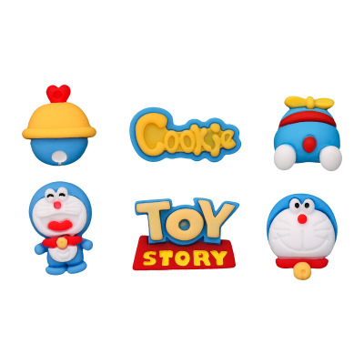 DIY Mobile Phone Shell for iPhone Jewelry Shoe Buckle Accessories Resin Patch Doraemon Toy Doraemon Stationery Water Cup Accessories