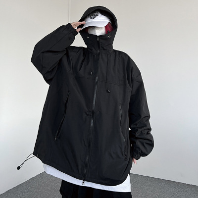 Shell Jacket Japanese Cityboy Mountain Hooded Jacket Men's and Women's Outdoor Trendy Brand Jacket Autumn and Winter