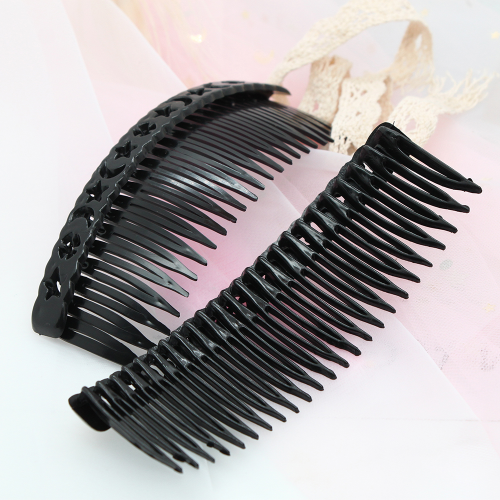 24 Teeth Black Coffee Plastic Hair Comb Bangs Comb Hair Band Korean Fashion Hair Comb