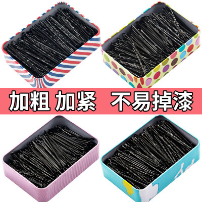 Barrettes Korean Adult Black Clip Hair Curler Headdress Little Black Clip Girl Steel Clip Hair Accessories