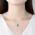 PAG & Mag European and American Style Necklace S925 Silver Pendant Women's Cross Car Chain Emerald Fashion Temperament