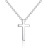 S925 Sterling Silver Cross Pendant Necklace Laser Sculpture Couple Necklace for Men and Women Christmas Birthday Gift