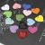 DIY Ornament Accessories Color Spray Paint Candy English Love Hanging Tag Alloy Bracelet Pendant Necklace Pendant