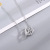 Cartoon Beating Heart Necklace Female Student Cute Fashion Big Ear Dog Smart Sweet Pendant Female Necklace Clavicle Chain