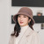 Wholesale Autumn and Winter New Warm Hat Girls' Wool Hat Fashionable All-Match Trendy Plush Bucket Hat Factory Direct Sales