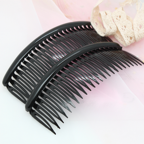 24 teeth black coffee plastic insert comb bangs comb hair curler korean fashion hair comb