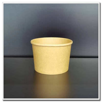 Disposable Porridge Bucket Kraft Paper Soup Bucket Soup Cups Paper Bowl with Lid Take out Take Away Soup Bowl Porridge Cup