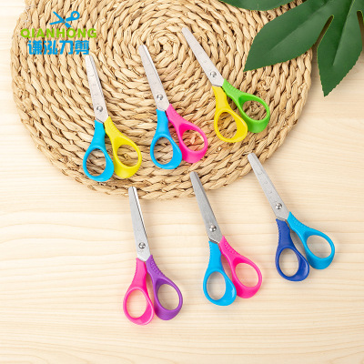Window Box 24 New Environmentally Friendly Plastic Manual Scissor Paper-Cut Safety Scissors for Young Children and Students