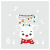 Glass Paster Snowman Electrostatic Sticker Christmas Decorations New Cross-Border Christmas Stickers Santa Claus Elk Custom