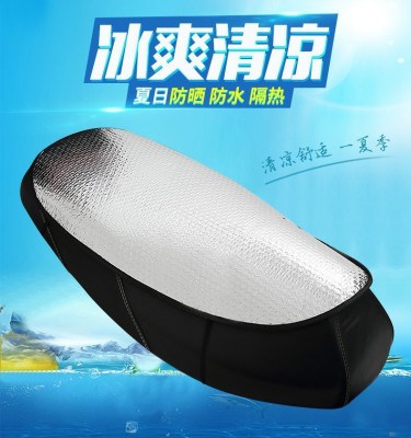 Summer Electric Car Sun Protection Cushion Dustproof and Heat Insulation Motorcycle Cushion Cover Reflective Aluminum Foil Sunshade Mat Light Protection
