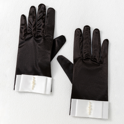 Autumn and Winter Full Finger Cold-Proof Windproof Warm Women's Gloves Etiquette Gloves in Stock Wholesale