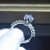 Tik Tok Live Stream Imitation D Color Moissanite Eight Hearts and Eight Arrows Goddess Wedding Dress Ring Proposal Simulation Carat Diamond Ring Female