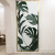 New Green Leaves Glue-Free Static Light Transmission Opaque Glass Sticker Bathroom Bathroom Decorative Sticker SR-J053