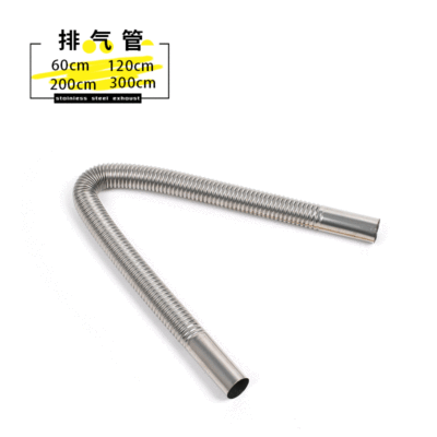 Exhaust Pipe Diameter 25 Stainless Steel Pig Car Heater Exhaust Gas Pipe Warm Air Blower Firewood Heating Accessories Threaded Tail Pipe