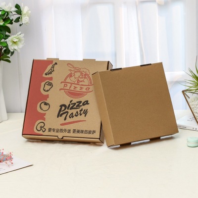 Pizza Box PCs 6 7 8 9 10 12-Inch Spot Hand-Held Blank Corrugated Disposable Pizza Pizza Box Printing