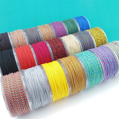 Tibetan Style Hand-Made Cotton Threads Colorful Cotton String for Collectables Braiding Thread DIY Bracelet Braid Rope Necklace Tassel String Accessory Rope