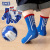 Autumn and Winter Children's Socks Wholesale Boys Tube Socks Korean Style Striped Letters Trendy Socks Middle and Big Children Students Combed Cotton Socks