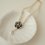 C208 Camellia Necklace Light Luxury Minority Pearl Necklace Women's Summer Fresh Sweet Flowers Clavicle Chain New
