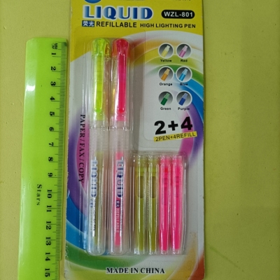 801 2+4 Core Changing Color Fluorescent Pen