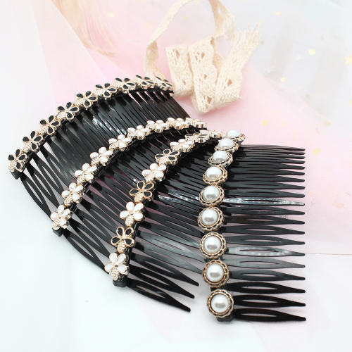 Korean Hair Comb Insert Comb Black Bangs Comb Hairpin Non-Slip Female back Head Hair Accessories Broken Hair Finishing Artifact Hair Clip