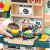 Children's 73cm Sound and Light Simulation Smoke Spray Kitchen Tableware Table Play House Toy Cooking and Cooking Set