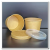 Disposable Kraft Paper Bowl round with Lid Fast Food Baling Paper Soup Bucket